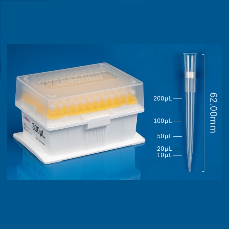 Наконечники ПЛР в штативі, GENFOLLOWER, фільтр, стерил., 300 мкл, E-FTR300-S